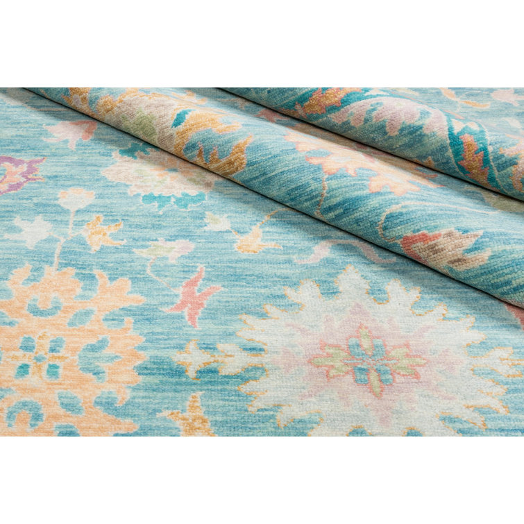 Shalom Brothers Hand Knotted Wool Light Green Rug Wayfair